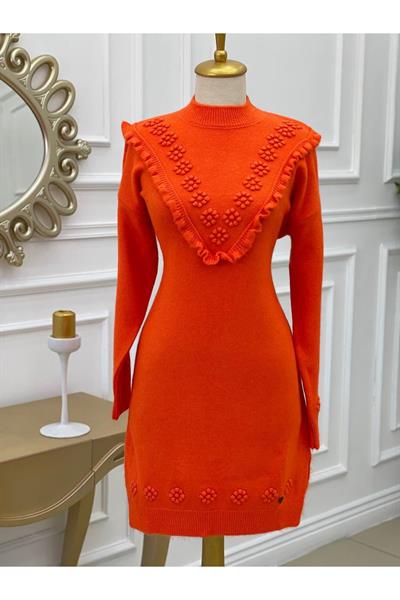 Tomurcuk Yumoş Tunik 7094 Turuncu