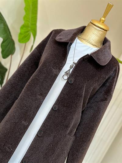 Torba Cep Bebe Yaka Angora Kaban 15220 T-25 Kahverengi