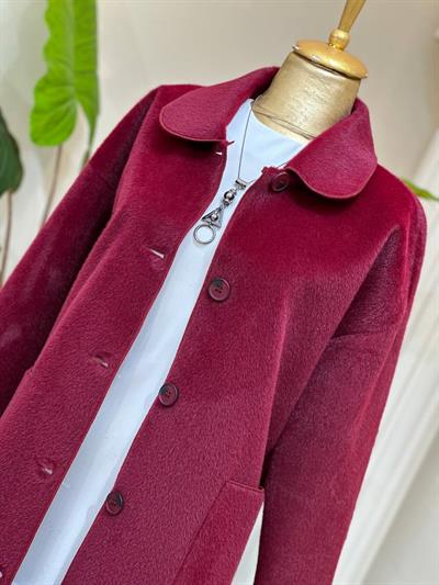 Torba Cep Bebe Yaka Angora Kaban 15220 T-25 Bordo