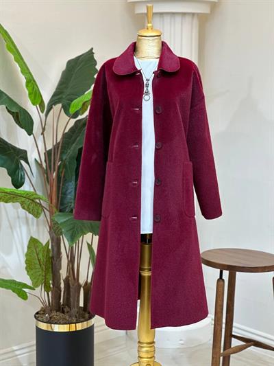 Torba Cep Bebe Yaka Angora Kaban 15220 T-25 Bordo