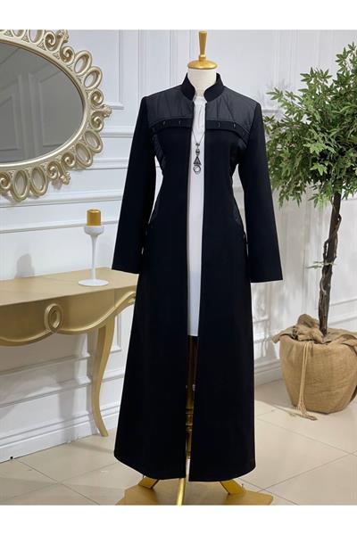 Torba Cep Kaşe Manto 584 Siyah