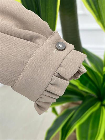 Drape Detay Tunik 2058 T-24 Bej