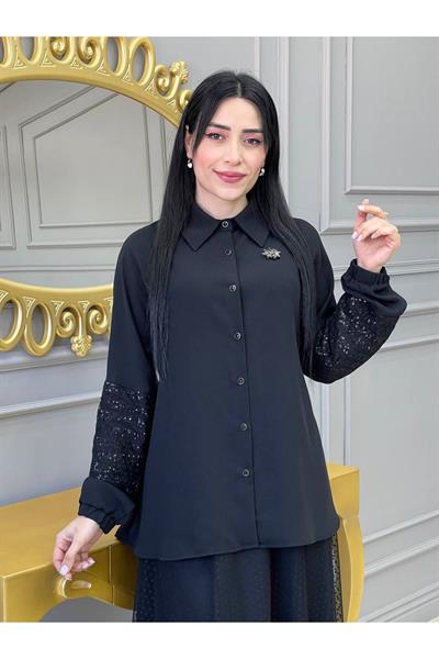 Tül Etekli Takım 21515-Siyah