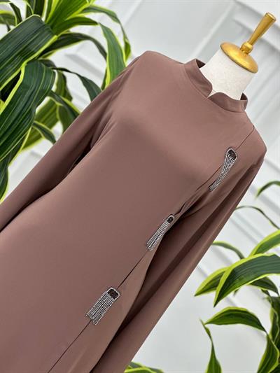 Üç Saçak Taş Tunik 892 T-24 Vizon