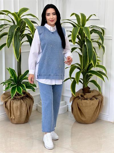 Üçlü Spor Kot Takım 12305 t-24 Kot