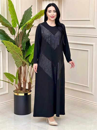 V Model Yumoş Anne Elbise 9013 t-24 Siyah