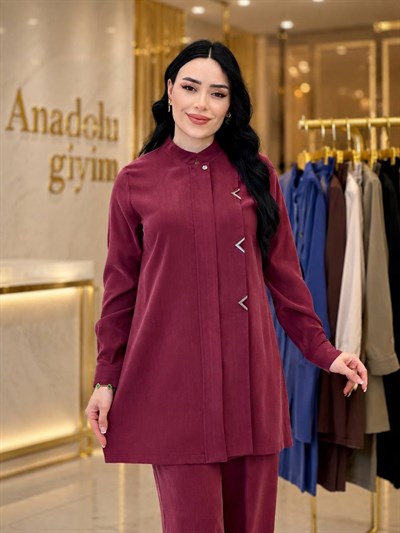 V Zımba Spor İkili Takım 2304 T-26 Bordo