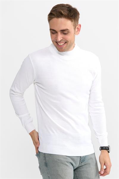 Violet Yarım Balıkçıl Kazak 505-Beyaz