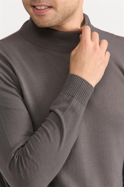 Violet Yarım Balıkçıl Kazak 505 Gri