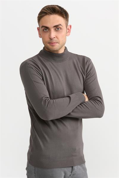 Violet Yarım Balıkçıl Kazak 505 Gri