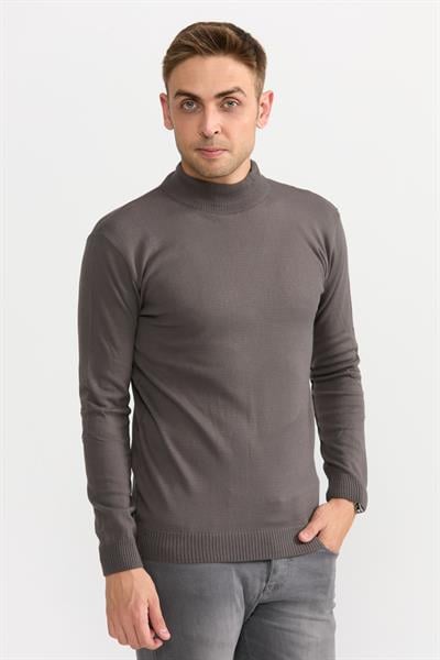 Violet Yarım Balıkçıl Kazak 505 Gri