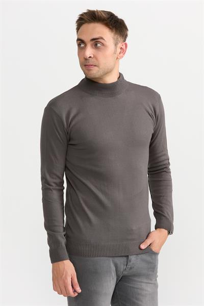 Violet Yarım Balıkçıl Kazak 505 Gri