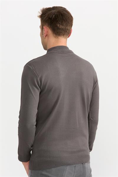 Violet Yarım Balıkçıl Kazak 505 Gri