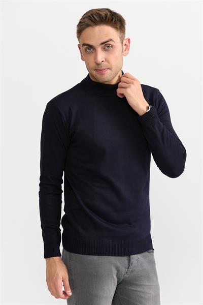 Violet Yarım Balıkçıl Kazak 505 Lacivert