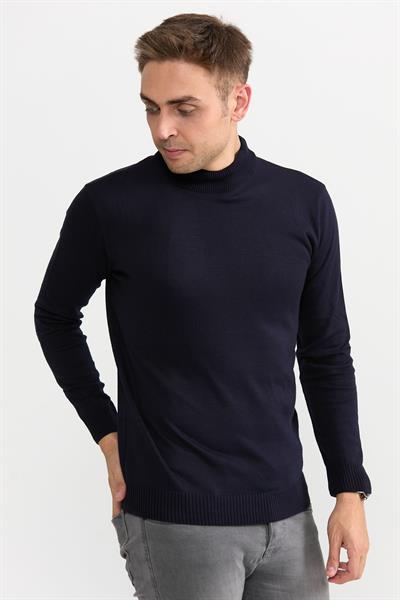 Violet Yarım Balıkçıl Kazak 505 Lacivert