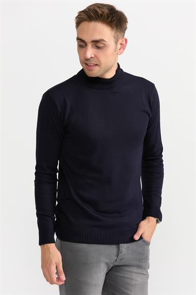 Violet Yarım Balıkçıl Kazak 505 Lacivert