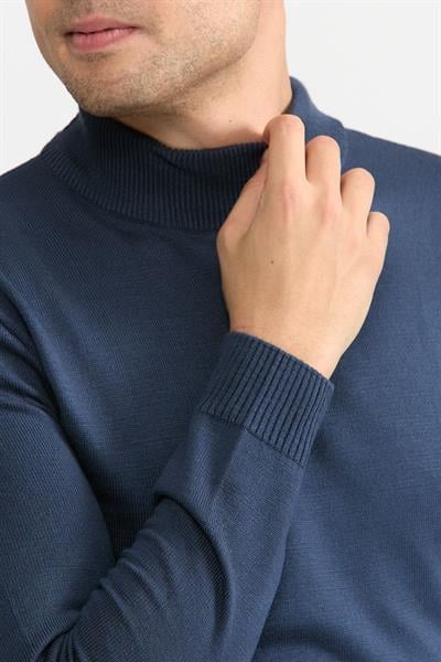 Violet Yarım Balıkçıl Kazak 505-Mavi