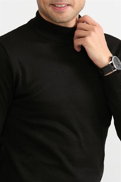 Violet Yarım Balıkçıl Kazak 505 Siyah