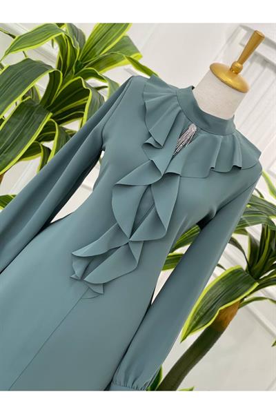 Volan Yaka Tunik 2014 Mint yeşili