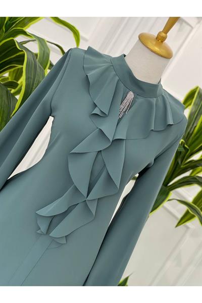 Volan Yaka Tunik 2014 Mint yeşili