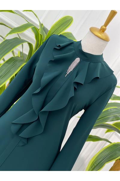 Volan Yaka Tunik 2014 Zümrüt Yeşil