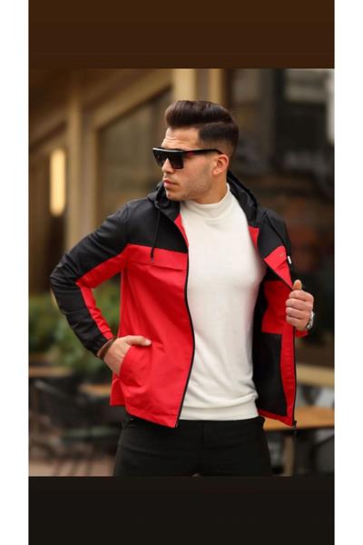 Yağmurluk Mont 123 Siyan Kırmızı