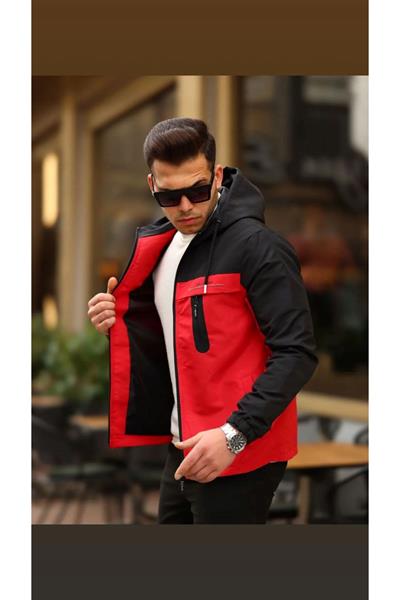 Yağmurluk Mont 123 Siyan Kırmızı