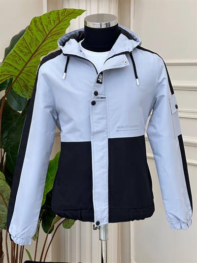 Yağmurluk Mont 4554 t-24 Açık Gri