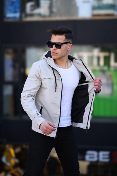 Yağmurluk Mont 8969 T24 Krem