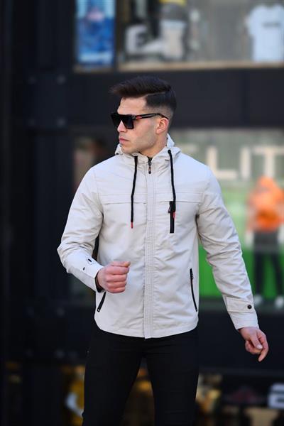 Yağmurluk Mont 8969 T24 Krem