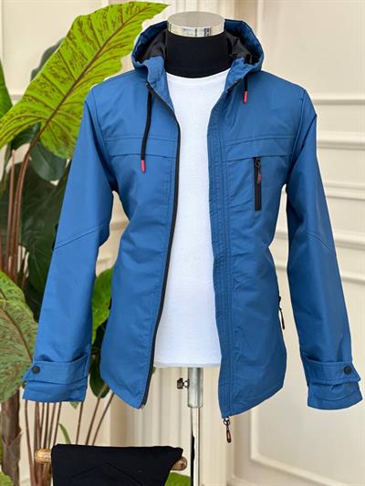 Yağmurluk Mont 8969 T24 Mavi