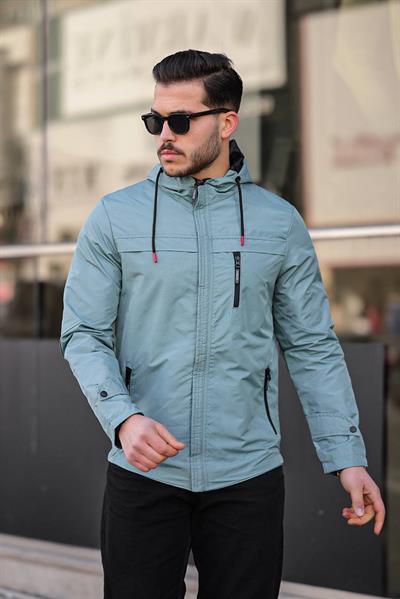 Yağmurluk Mont 8969 T24 su mavisi