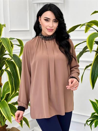 Yaka İşleme Gömlek 355 T-24 Vizon