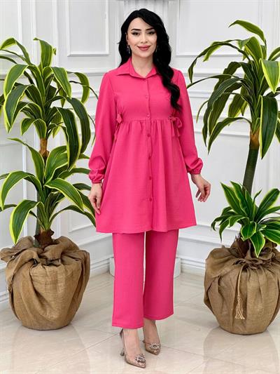 Yan Bağçıklı İkili Takım 5106 T-24 pembe