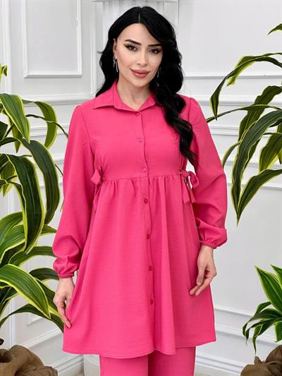 Yan Bağçıklı İkili Takım 5106 T-24 pembe