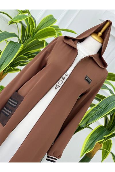 Yani Şeritli Kap 5001-Kahverengi