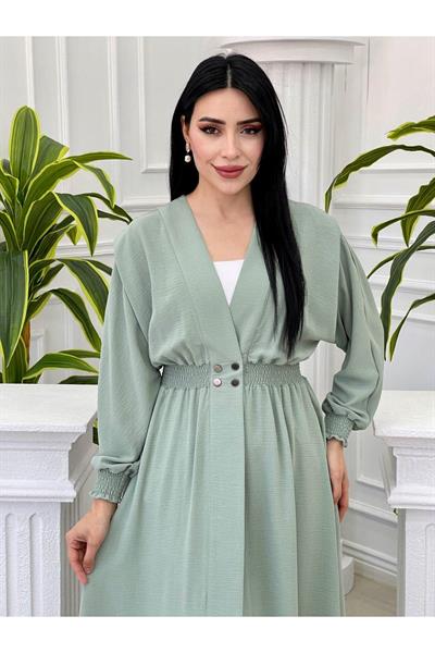 Yarasa Kol Giy Çık 4255-Mint yeşili