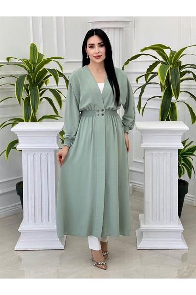 Yarasa Kol Giy Çık 4255-Mint yeşili