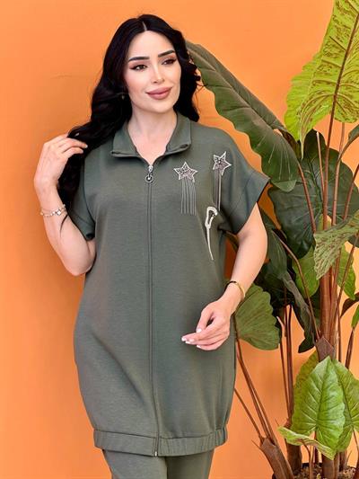 Yelekli Spor İkili Takım 1084 T-25 Haki