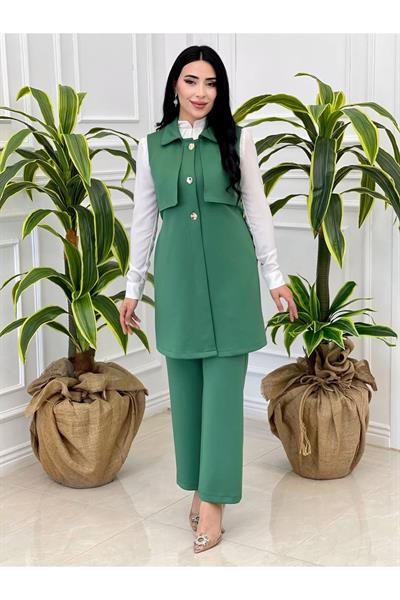 Yelekli Spor Takım 7109 Yeşil