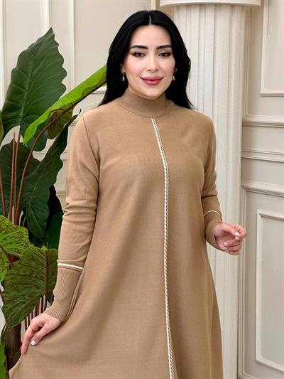 Yığma Desen Panço Tunik 5865 T-24 Bisküvi