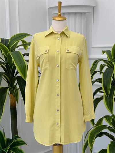 Yıldız Zımbalı Tensel Tunik 7144 t-24 Sarı
