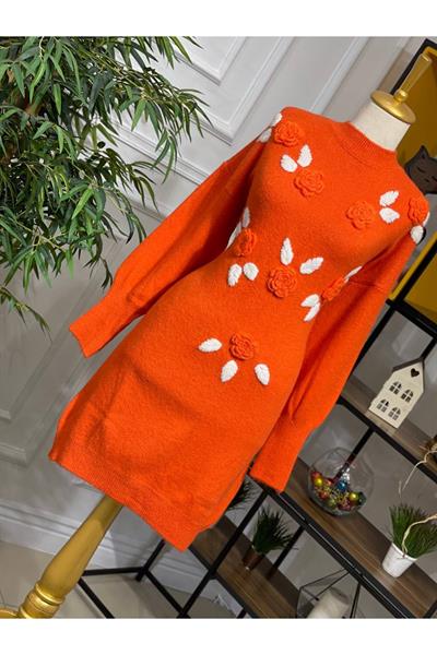 Yumoş Güllü Saloş Tunik 7128 Turuncu