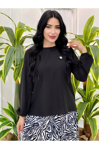 Zebra Desen Etekli Takım 14165 Siyah