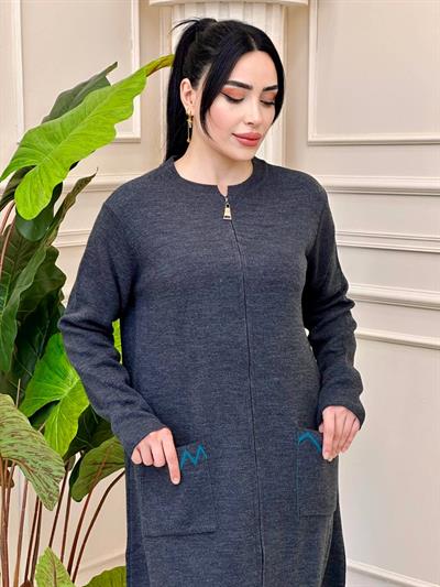 Zik Zak Desen Hırka 004 t-24 Gri