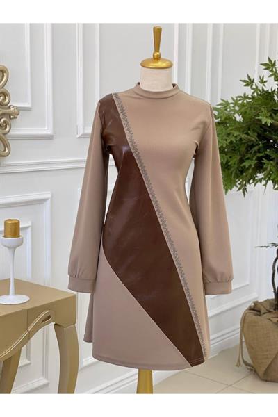 Zik Zak Taş İşleme Tunik 698-Taş