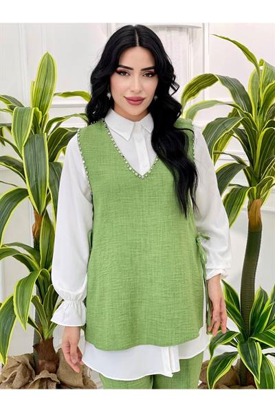 Zımba Detay 3 lü Takım 2228 Yeşil