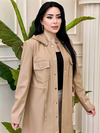 Zımba Detay Deri Kaban 7441 t-24 Camel