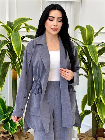 Zımba Detay Spor İkili Takım 4115 t-24 İndigo Mavi