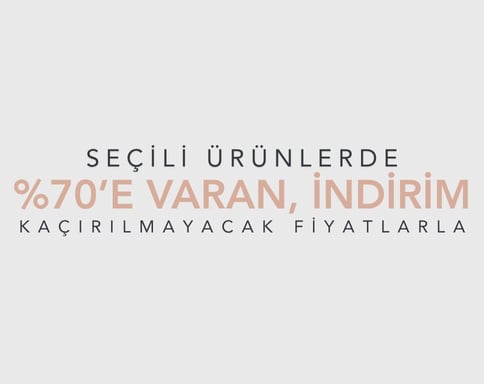 Seçili Ürünlerde %70'e Varan İndirim